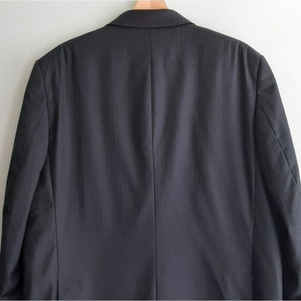 SACOOR BROTHERS Portugal Super 130's Virgin Wool Blazer Jacket Navy Men's Sz 42 - Picture 8 of 16